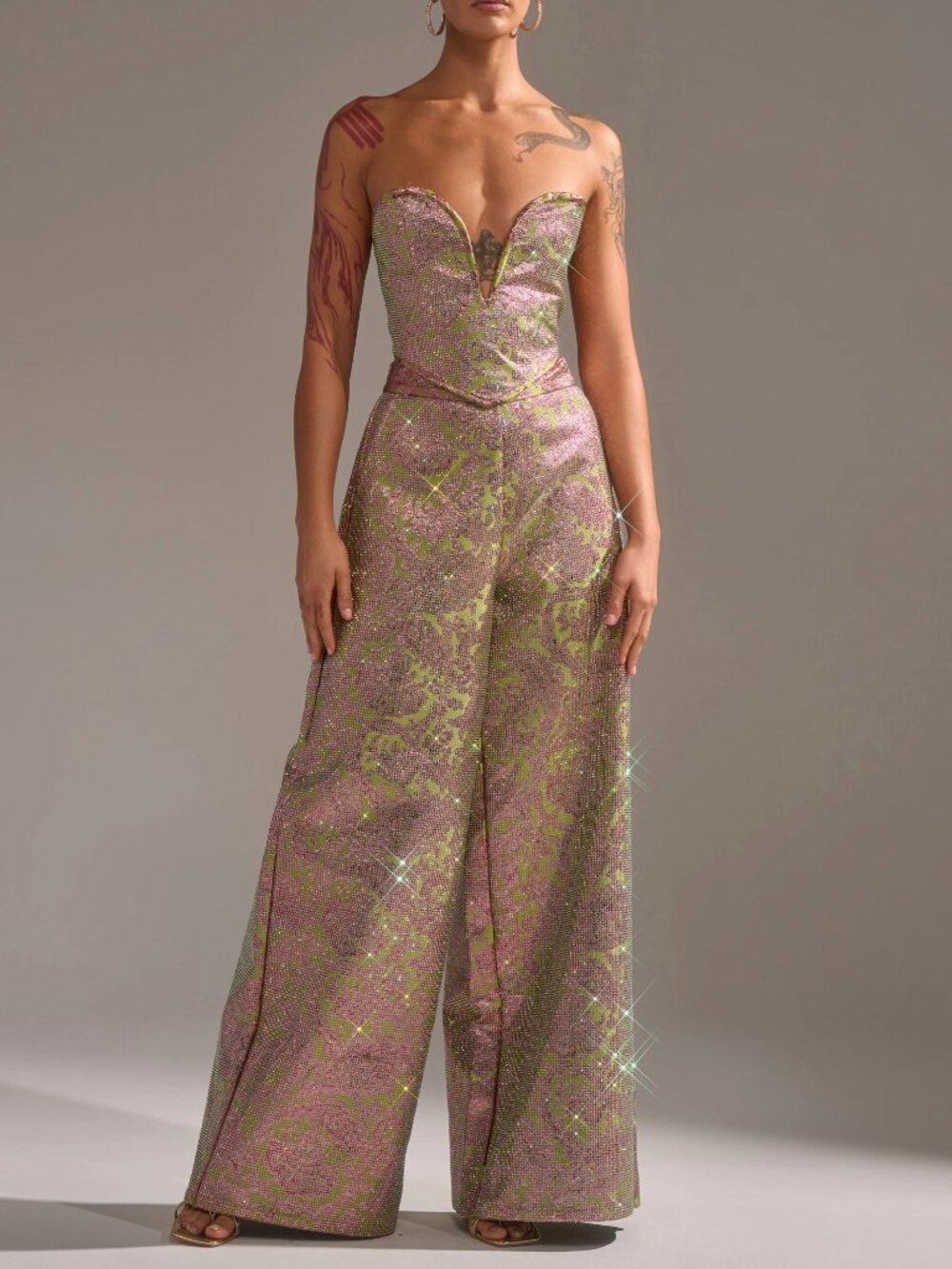 NWT WOW Akira TIME AND TIME AGAIN RHINESTONE TROUSER - XL